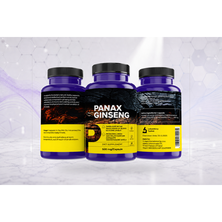 Panax ginseng 500 mg, 60 caps | Vyralon
