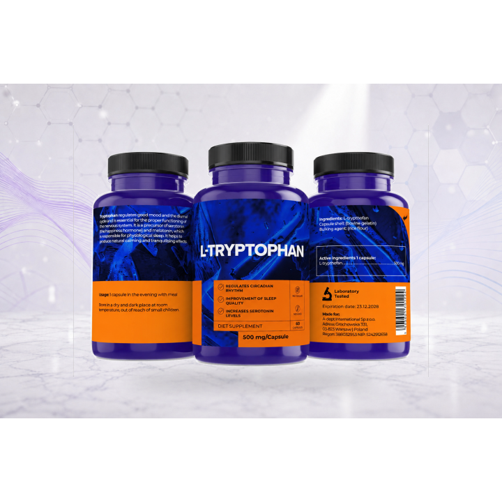 L-Tryptophan 500 mg, 60 caps | Vyralon