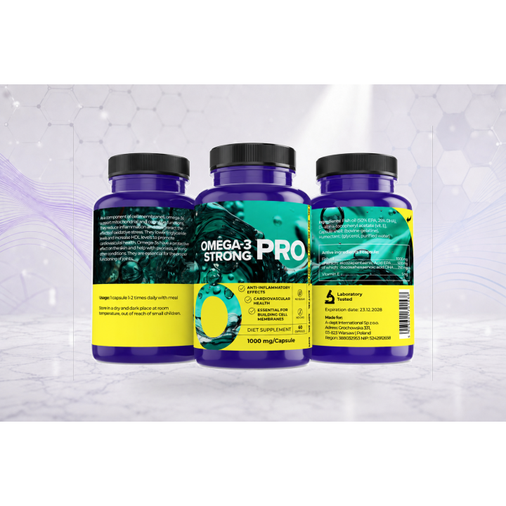 Omega 3 Strong Pro 1000 mg, 60 caps | Vyralon