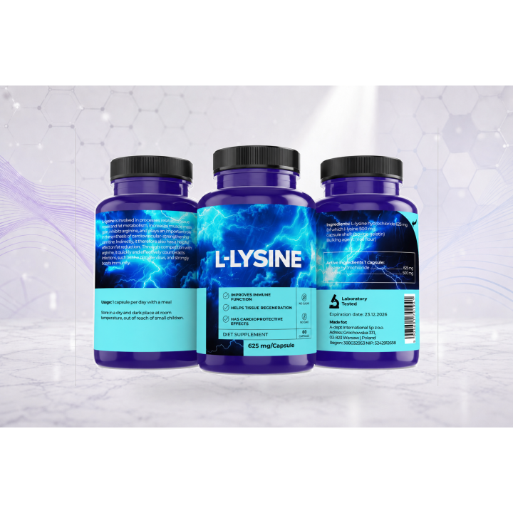 L-Lysine 625 mg, 60 caps | Vyralon
