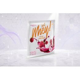 Just Whey! whey protein powder WPC, sachet 35g – RASPBERRY | Vyralon