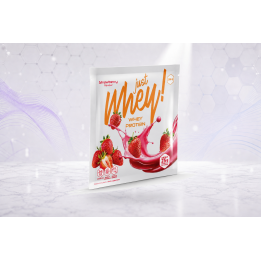 Just Whey! whey protein powder WPC, sachet 35g – STRAWBERRY | Vyralon