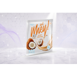 Just Whey! whey protein powder WPC, sachet 35g – COCONUT | Vyralon
