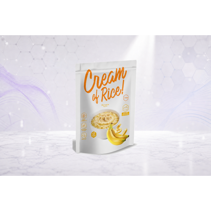 Cream of Rice Smooth, nutritious rice meal, 1 kg – BANANA | Vyralon