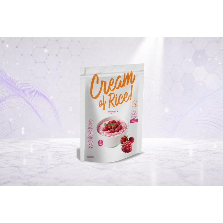 Cream of Rice Smooth, nutritious rice meal, 1 kg – RASPBERRY | Vyralon
