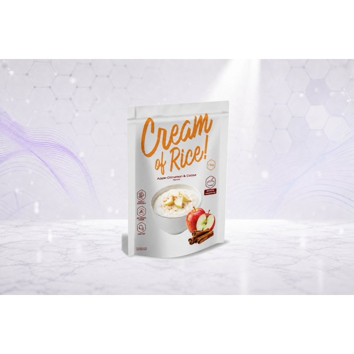 Cream of Rice Smooth, nutritious rice meal, 1 kg – APPLE PIE | Vyralon