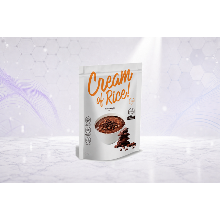 Cream of Rice Smooth, nutritious rice meal, 1 kg – CHOCOLATE | Vyralon
