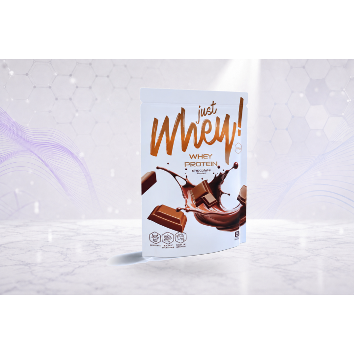 Just Whey! whey protein powder WPC, 1 kg – CHOCOLATE | Vyralon