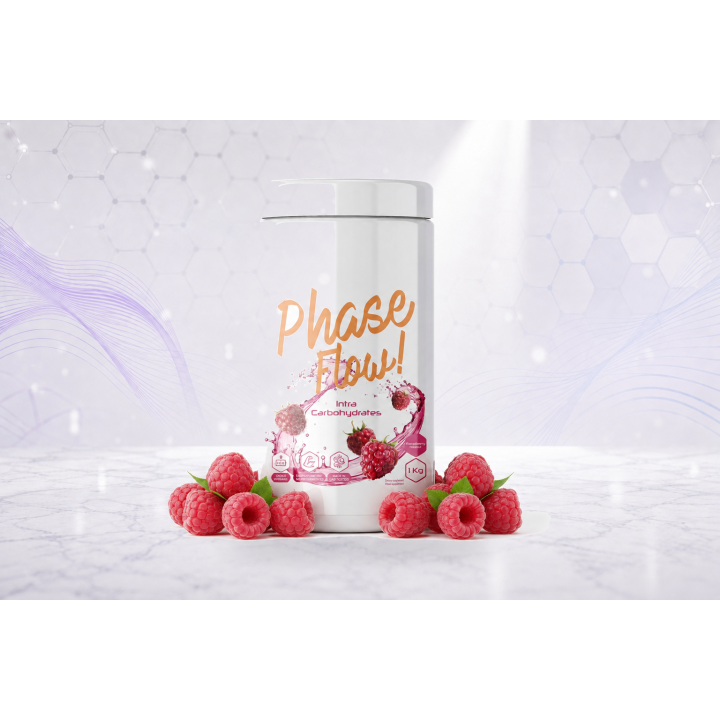 Phase Flow Intra Carbohydrates, carbohydrate mix powder, 1 kg – RASPBERRY | Vyralon