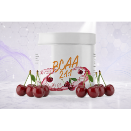 BCAA 2:1:1, branched-chain amino acid complex powder 500g – CHERRY | Vyralon