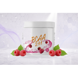 BCAA 2:1:1, branched-chain amino acid complex powder 500g – RASPBERRY | Vyralon