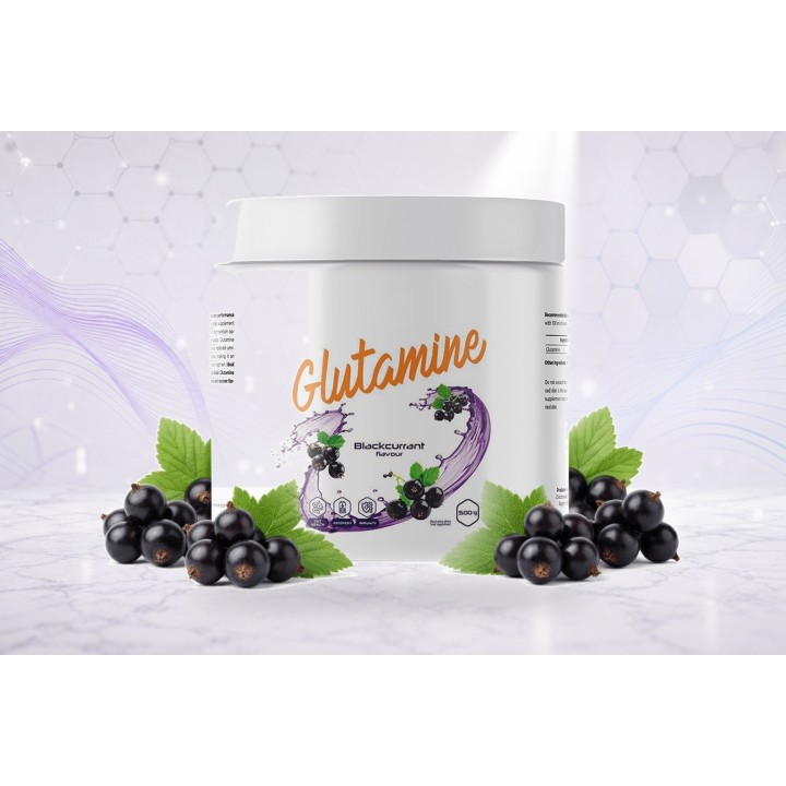 L-Glutamine powder, 500g – BLACKCURRANT | Vyralon