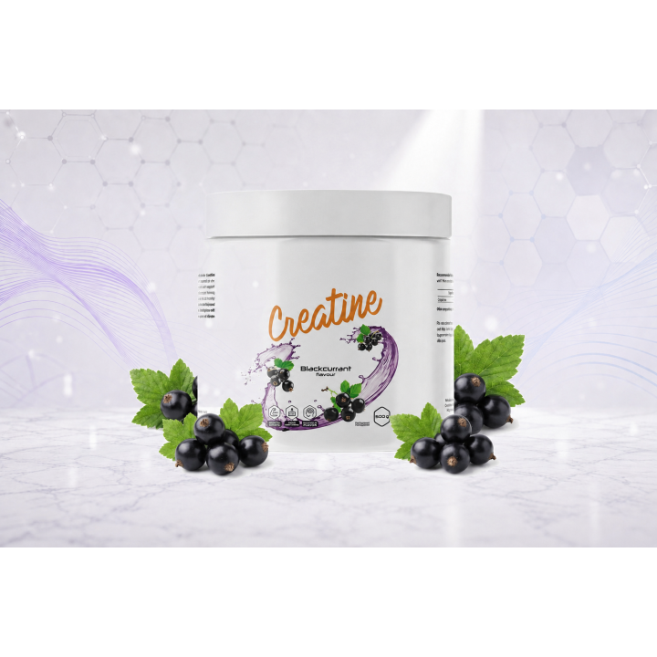 Creatine, micronized creatine monohydrate 500g – BLACKCURRANT | Vyralon