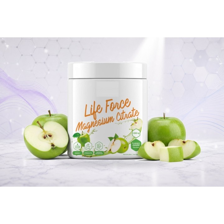 Life Force Magnesium Citrate, powder – GREEN APPLE | Vyralon