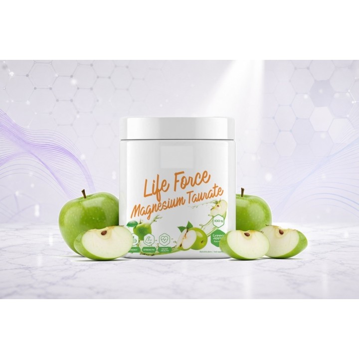 Life Force Magnesium Taurate, powder – GREEN APPLE | Vyralon