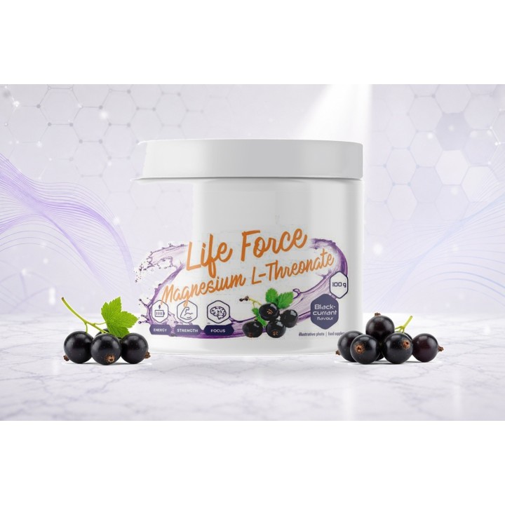 Life Force Magnesium L-Threonate, powder – BLACKCURRANT | Vyralon
